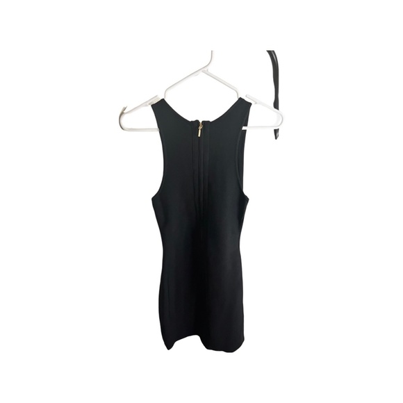 BLACK TIGHT MINI DRESS - Picture 2 of 4